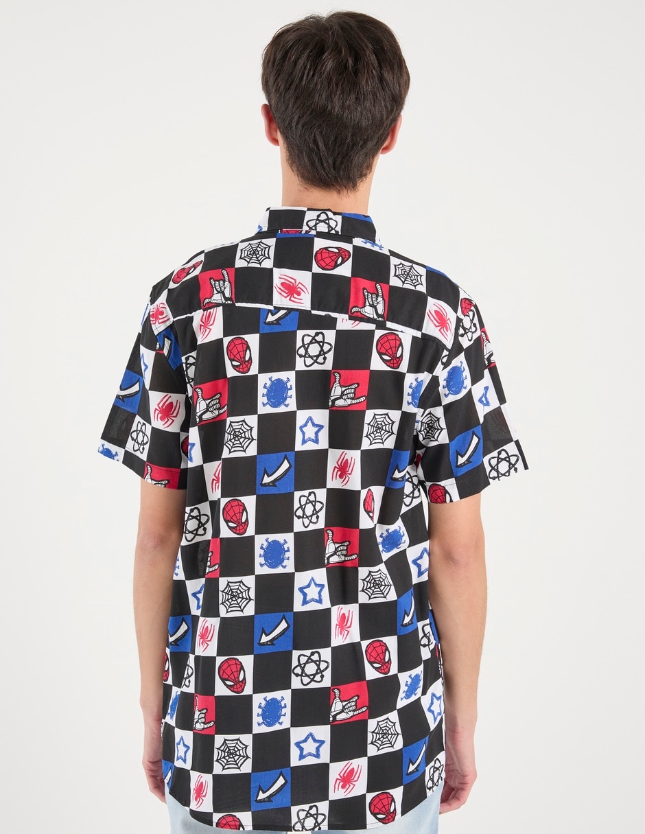 Camisa casual de algodón manga corta para hombre 6
