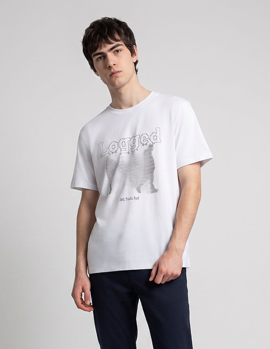 Playera cuello redondo para hombre
