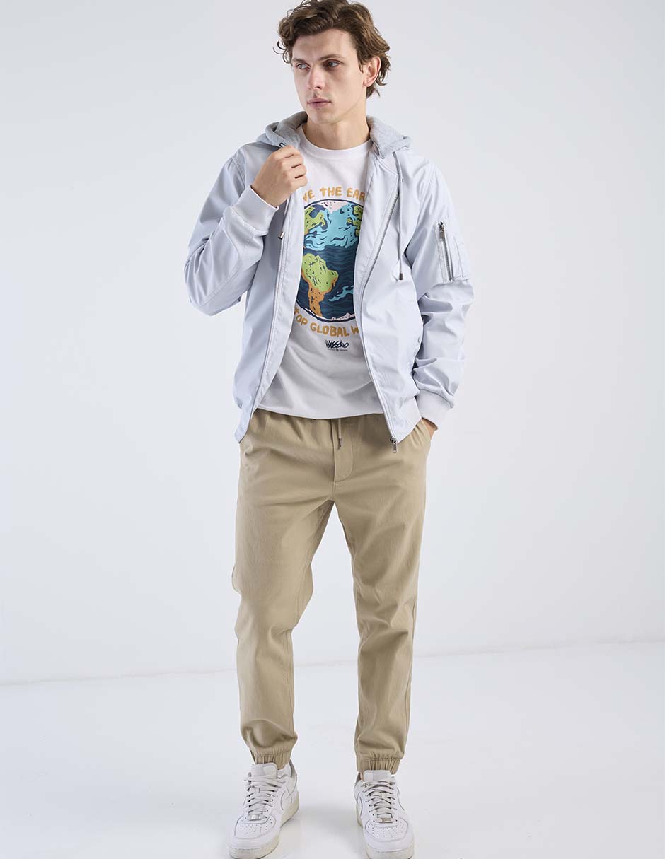 Chamarra casual con bolsillos para hombre 3