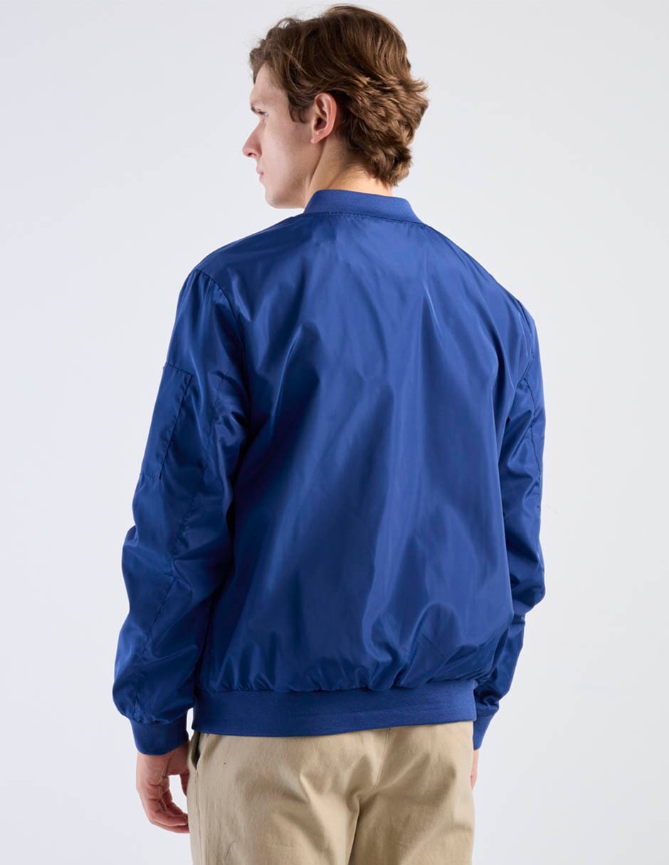 Chamarra bomber con bolsillos para hombre 6