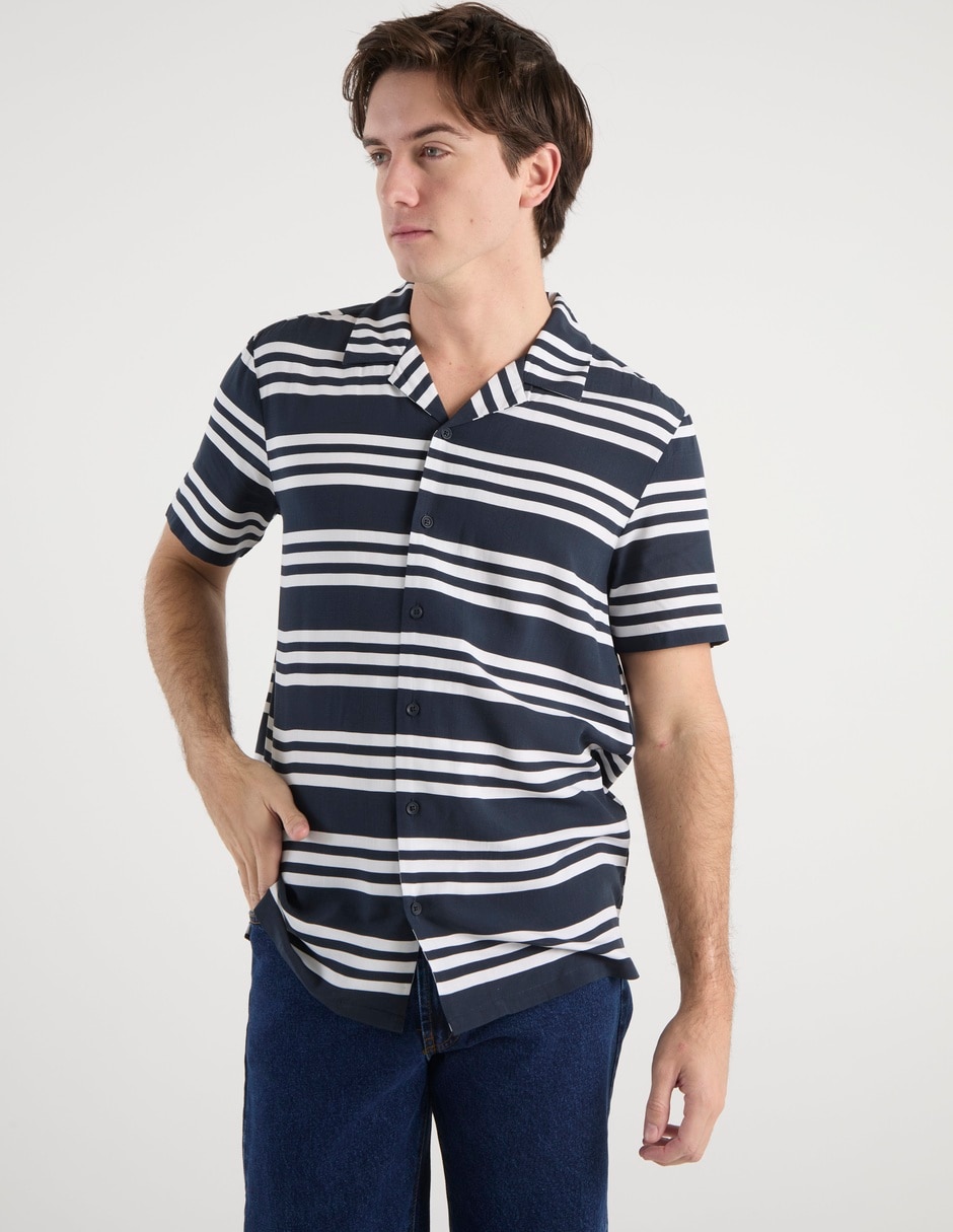 Camisa casual Non Stop de algodón manga corta para hombre