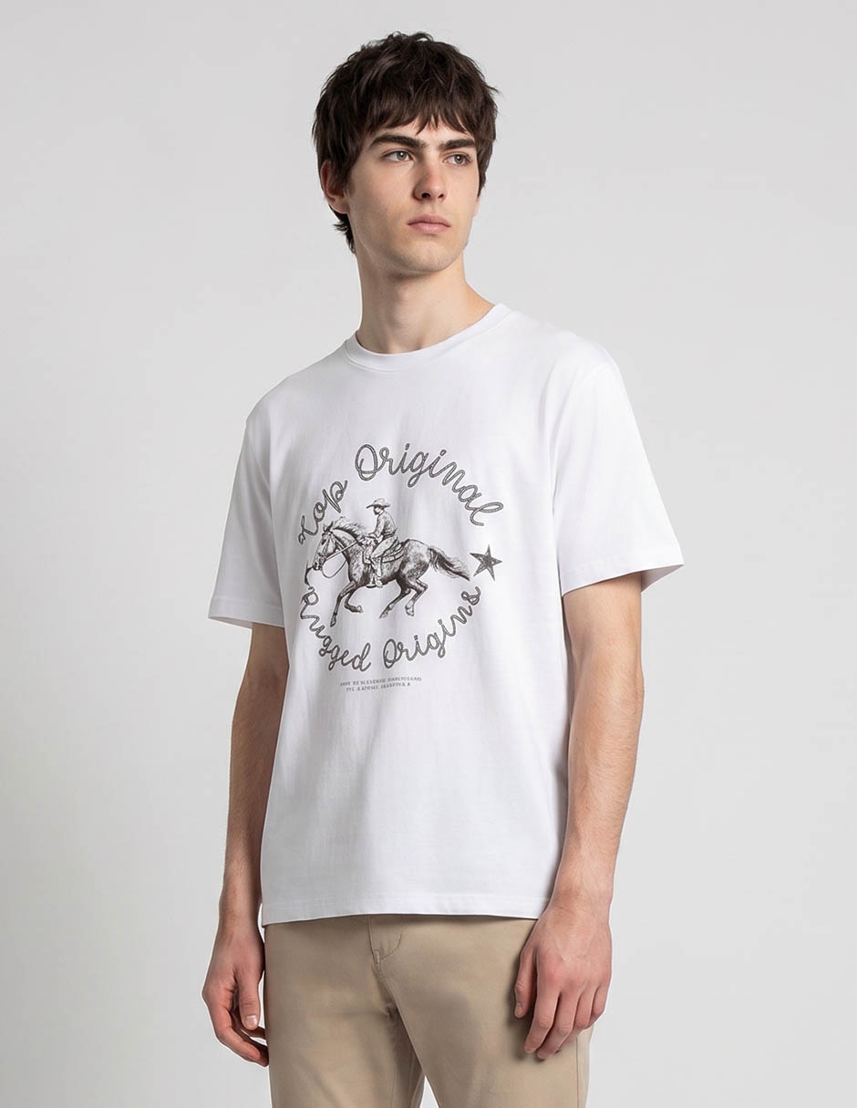 Playera cuello redondo para hombre