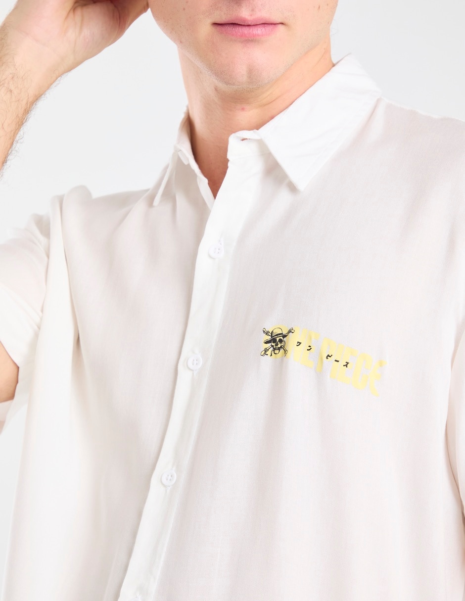 Camisa casual panaderia manga corta para hombre