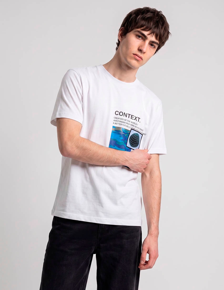 Playera cuello redondo para hombre
