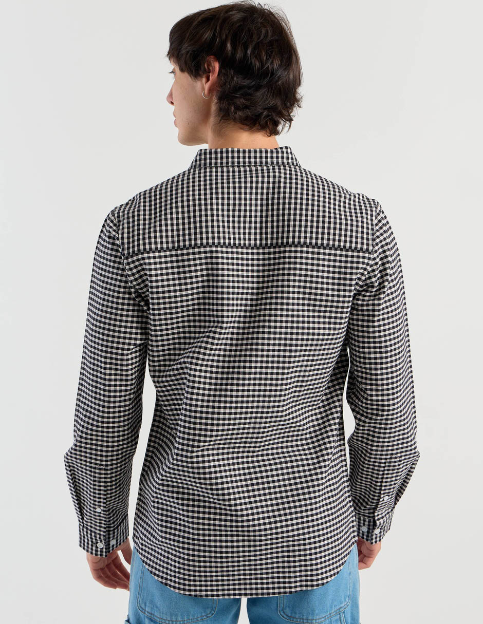 Camisa casual de algodón manga larga para hombre 3