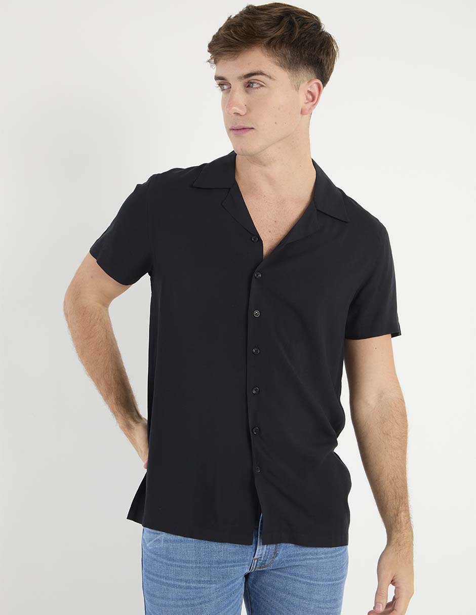 Camisa casual Nop Stop de algodón manga corta para hombre Camisa casual Nop Stop de algodón manga corta para hombre