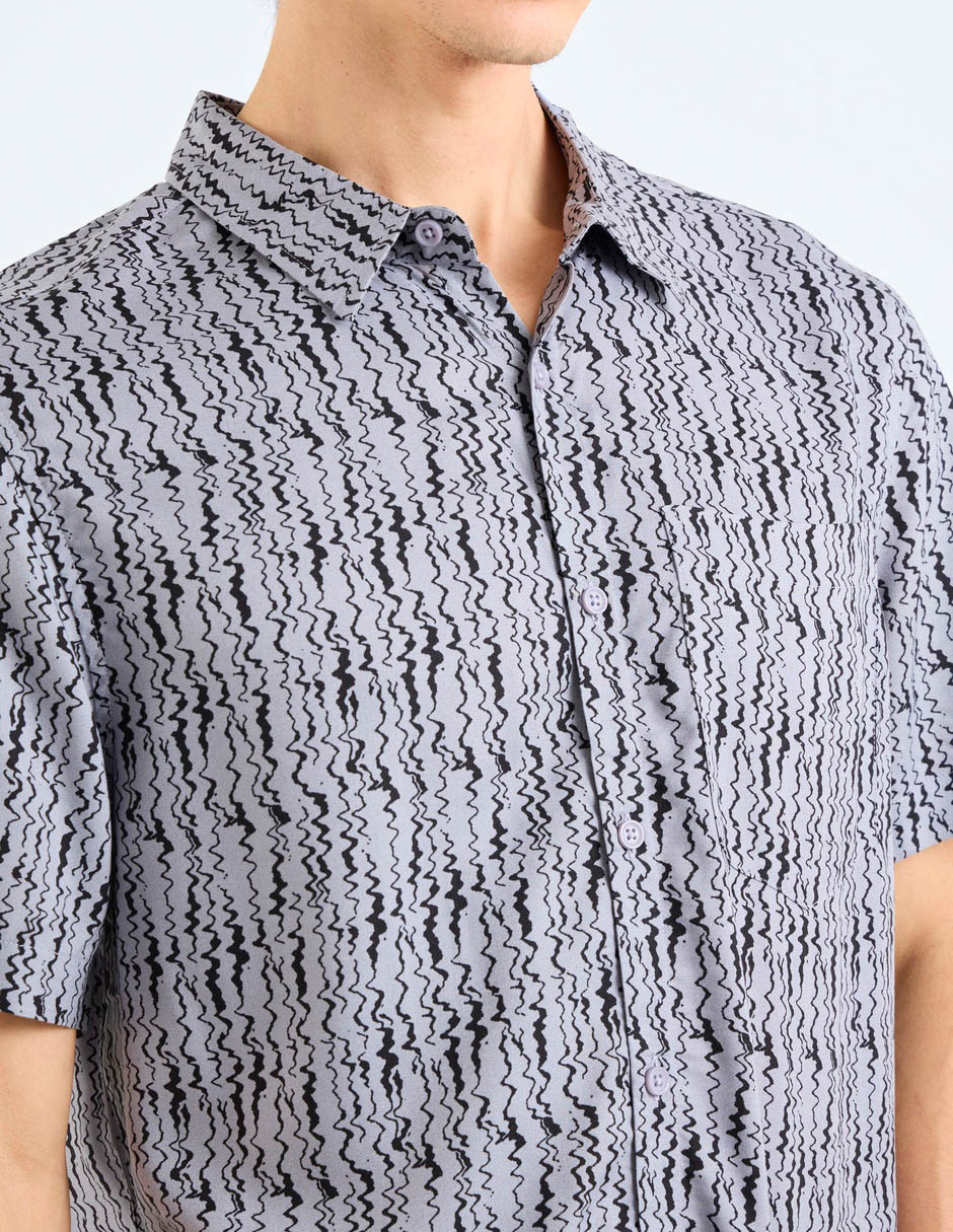 Camisa casual manga corta para hombre 2