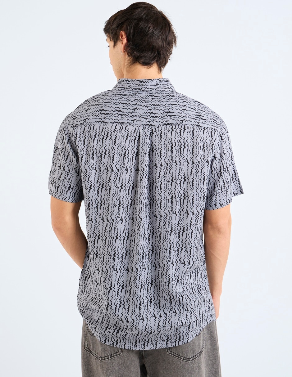 Camisa casual manga corta para hombre 6