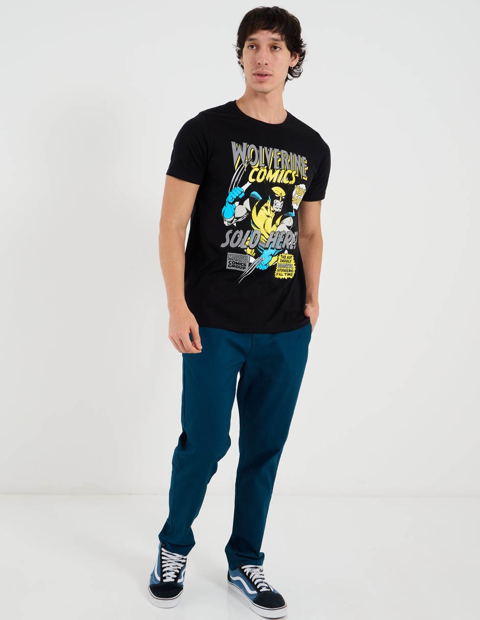 Playera Marvel Dtr Wolverine cuello redondo para hombre