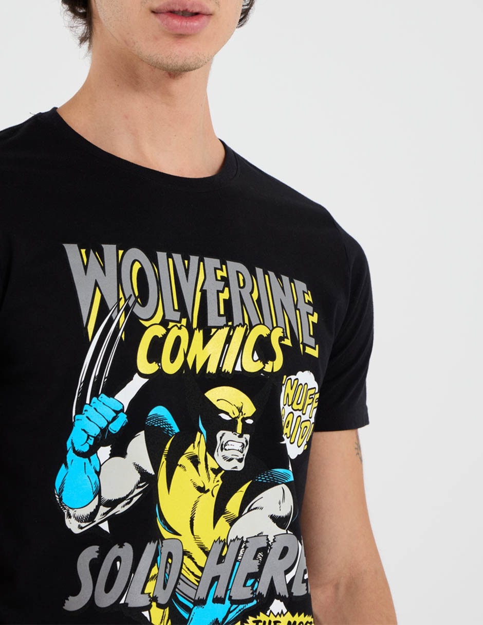 Playera Marvel Dtr Wolverine cuello redondo para hombre