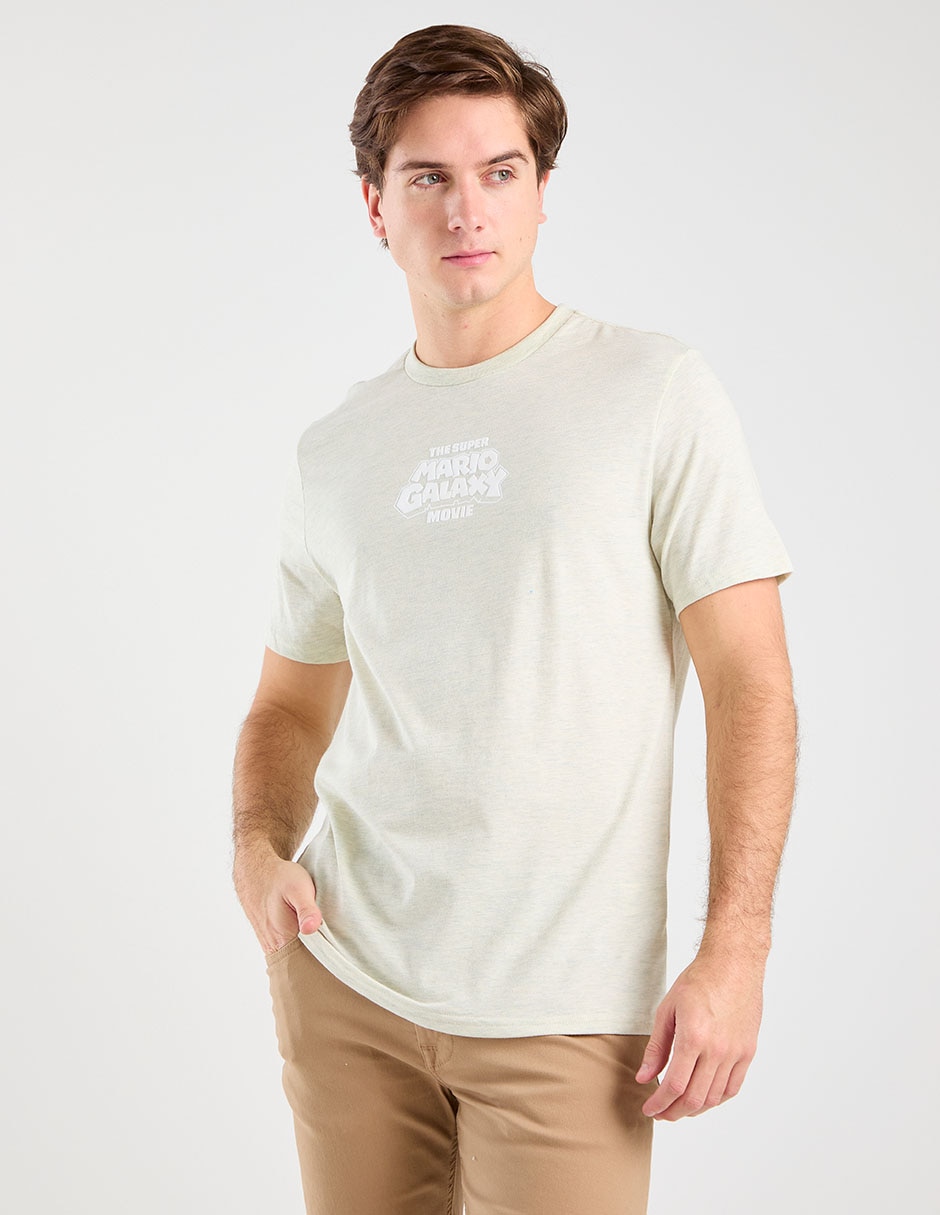 Playera The Super Mario Galaxy Movie cuello redondo para hombre Playera The Super Mario Galaxy Movie cuello redondo para hombre