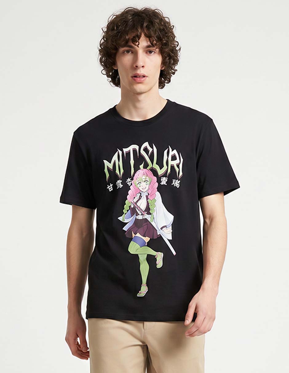 Playera Demon Slayer cuello redondo para hombre 1
