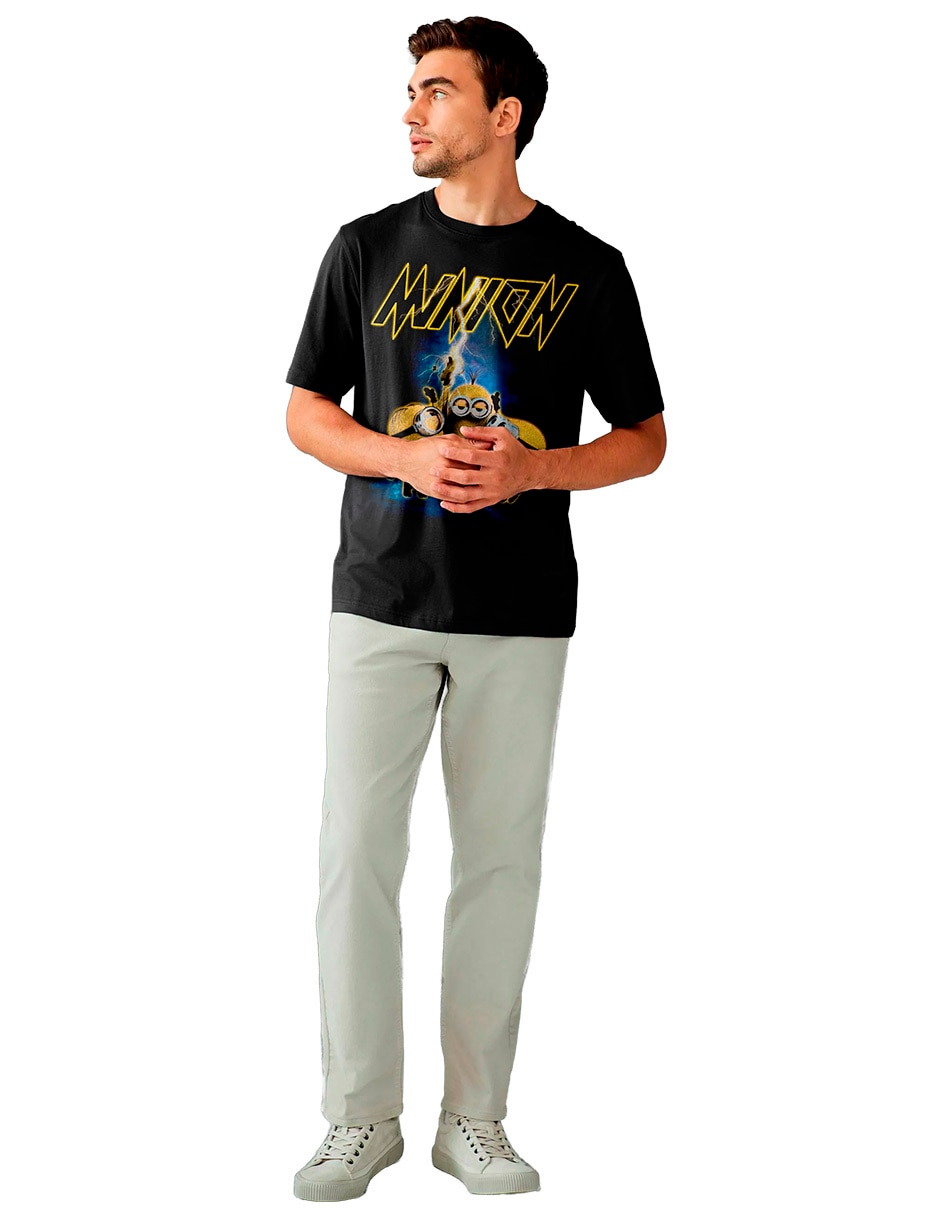 Playera Minions cuello redondo para hombre 3