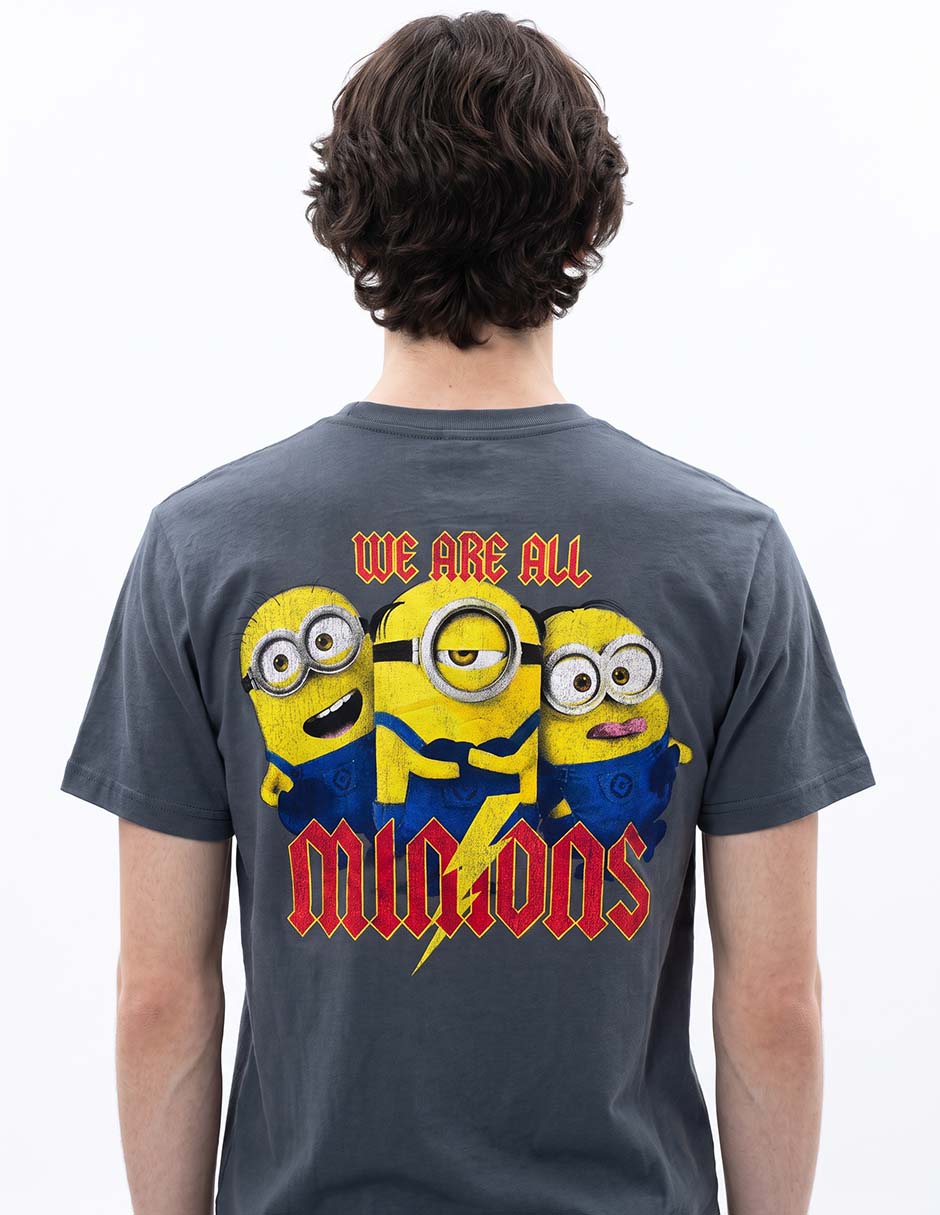 Playera Minions cuello redondo para hombre 3