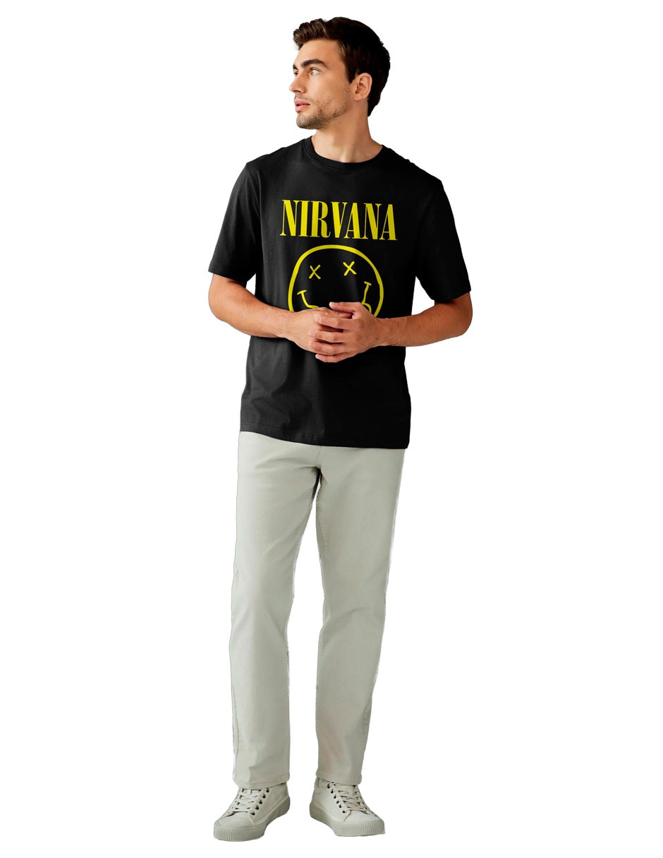 Playera cuello redondo para hombre