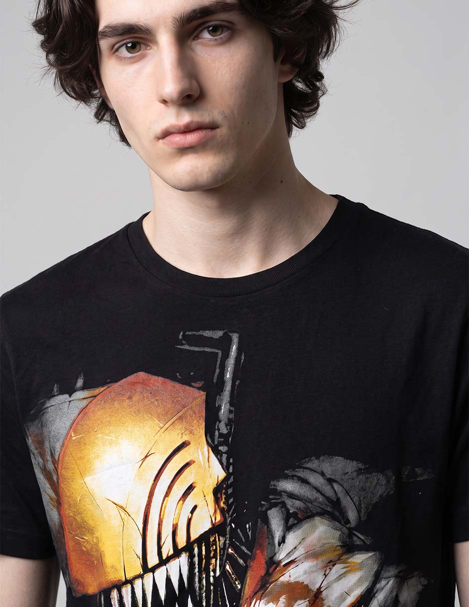 Playera Chainsaw Man cuello redondo para hombre 2