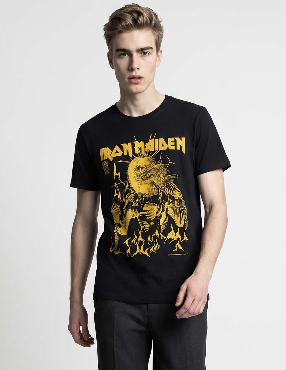Playera Iron Maiden cuello redondo para hombre