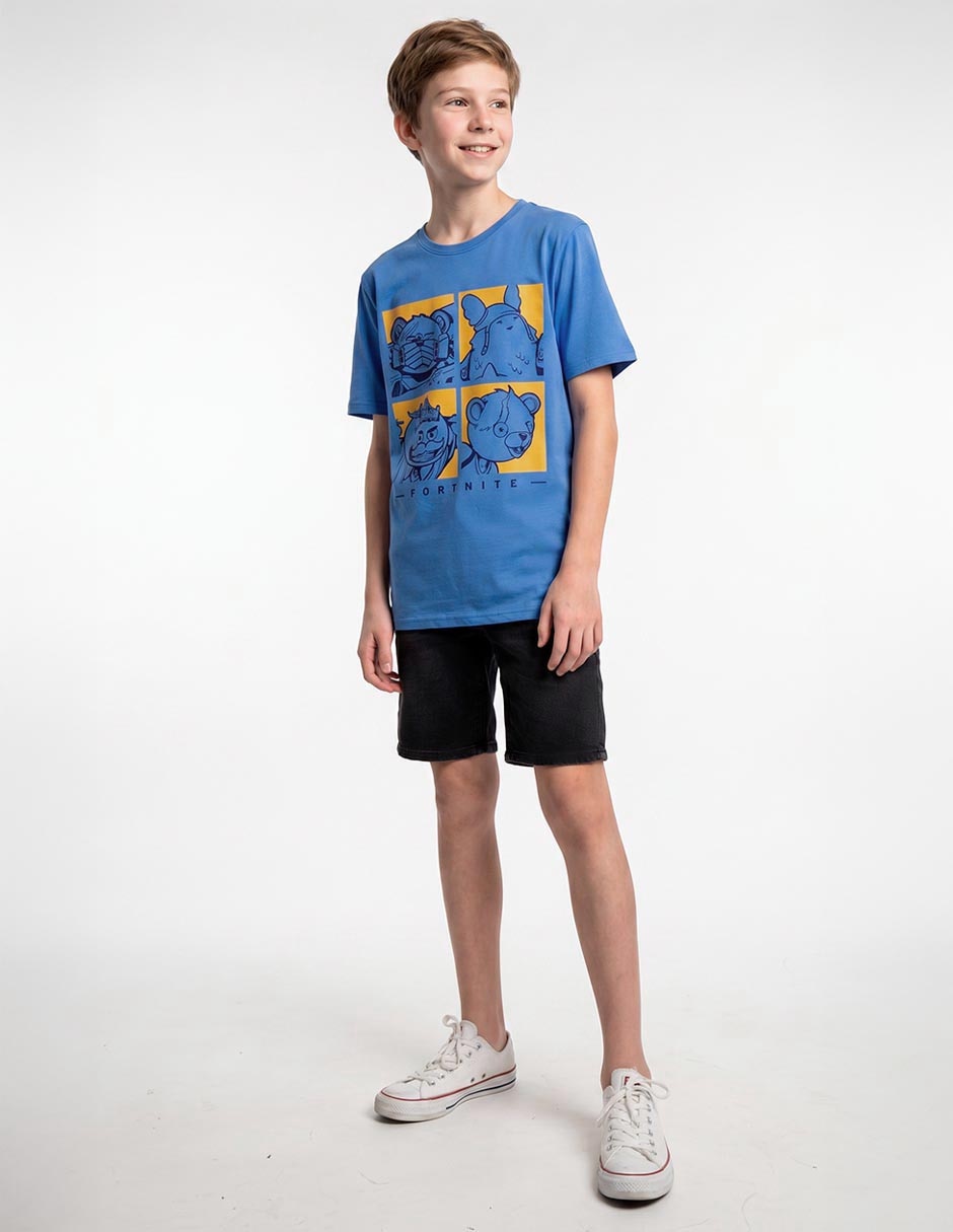 Playera cuello redondo para niño Playera cuello redondo para niño