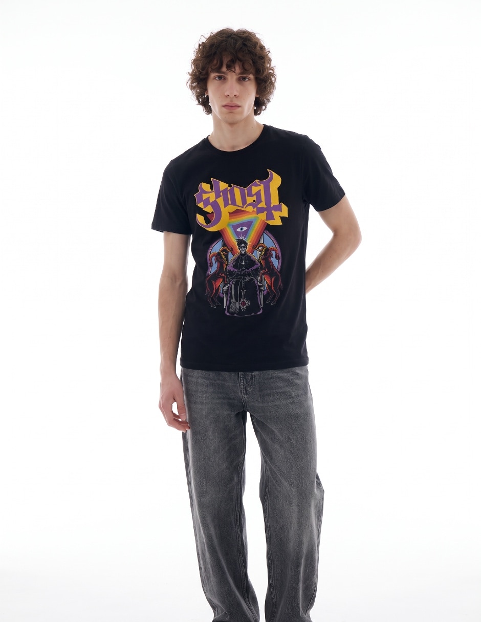 Playera Ghost cuello redondo para hombre Playera Ghost cuello redondo para hombre