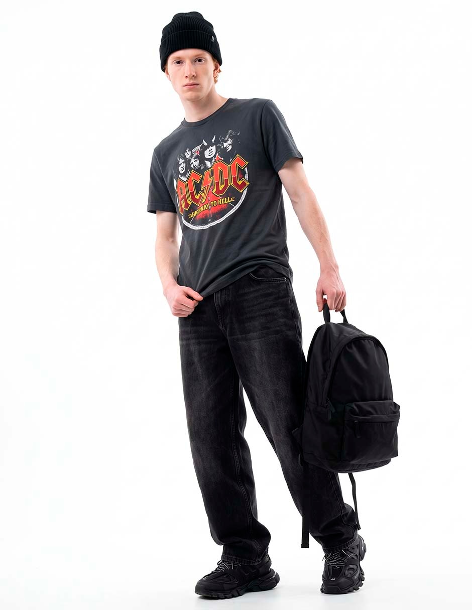 Playera AC DC cuello redondo para hombre Playera AC DC cuello redondo para hombre