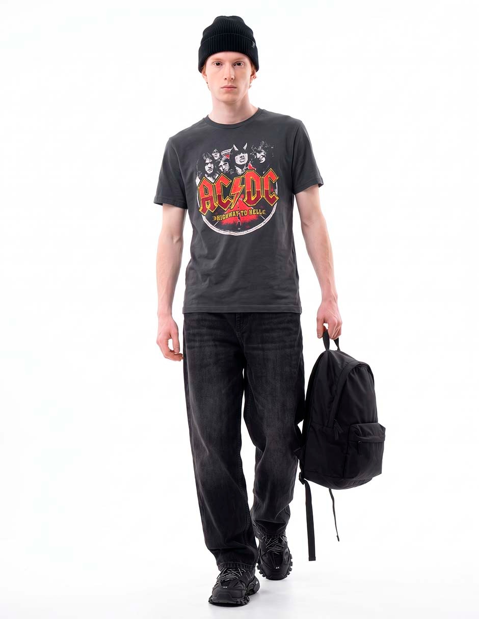 Playera AC DC cuello redondo para hombre 4