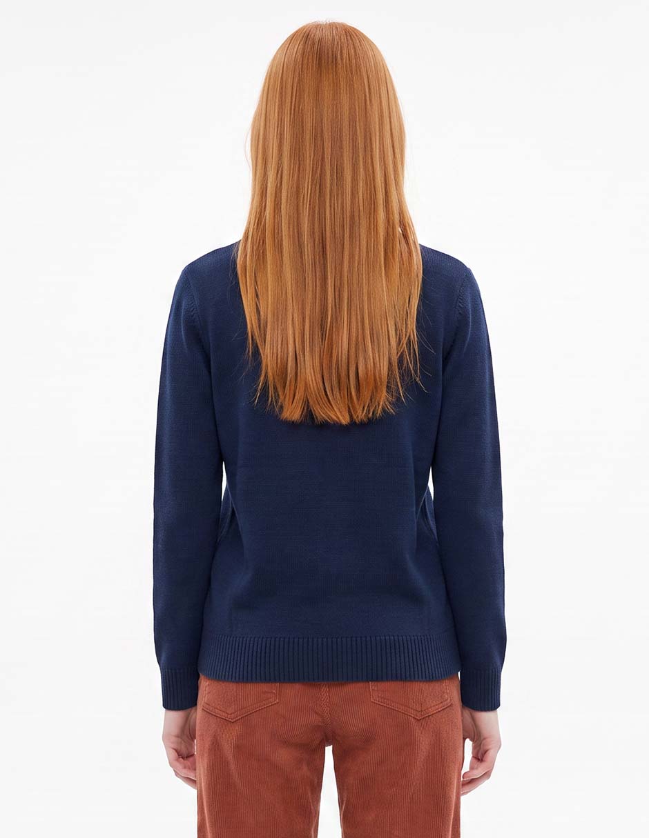 Suéter cuello redondo para mujer