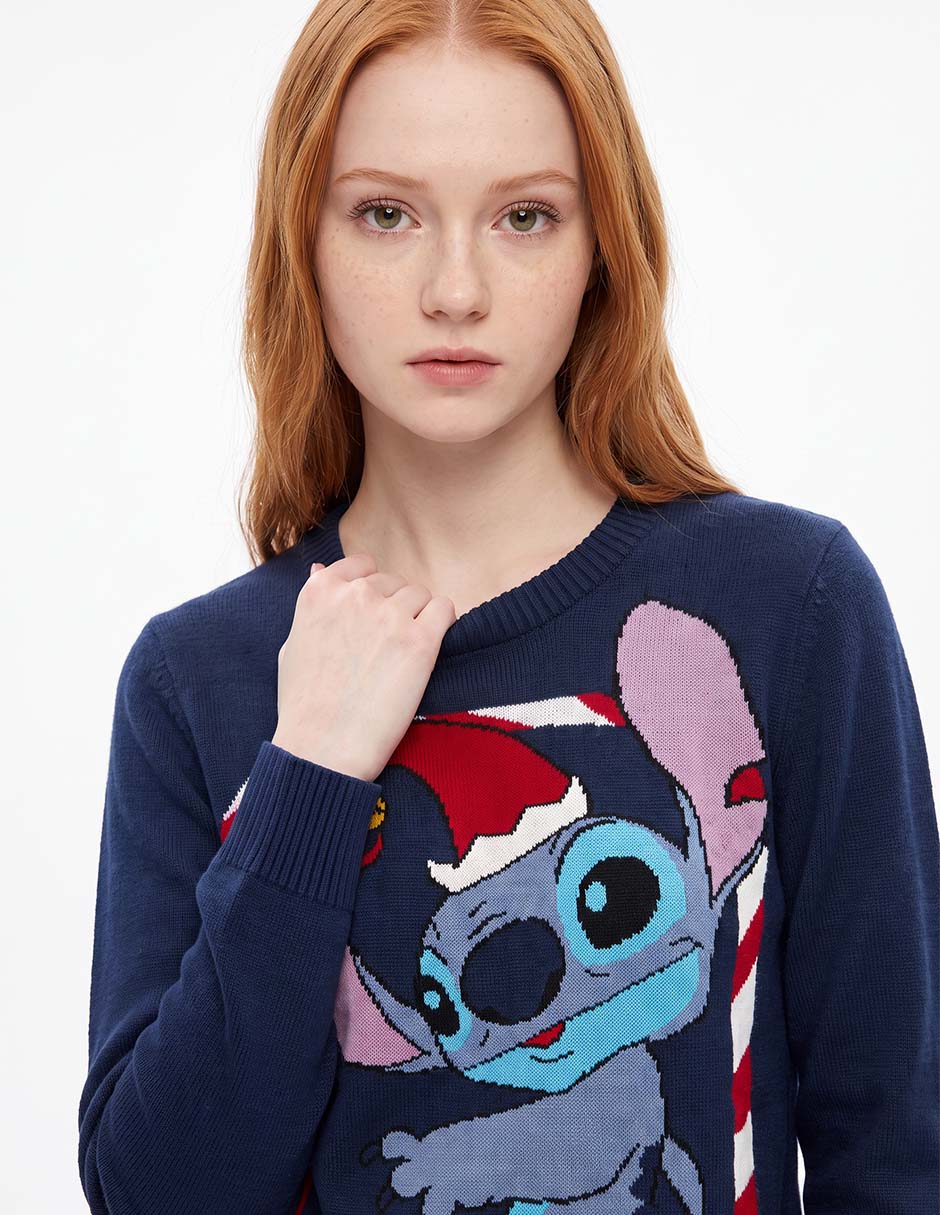 Suéter cuello redondo para mujer
