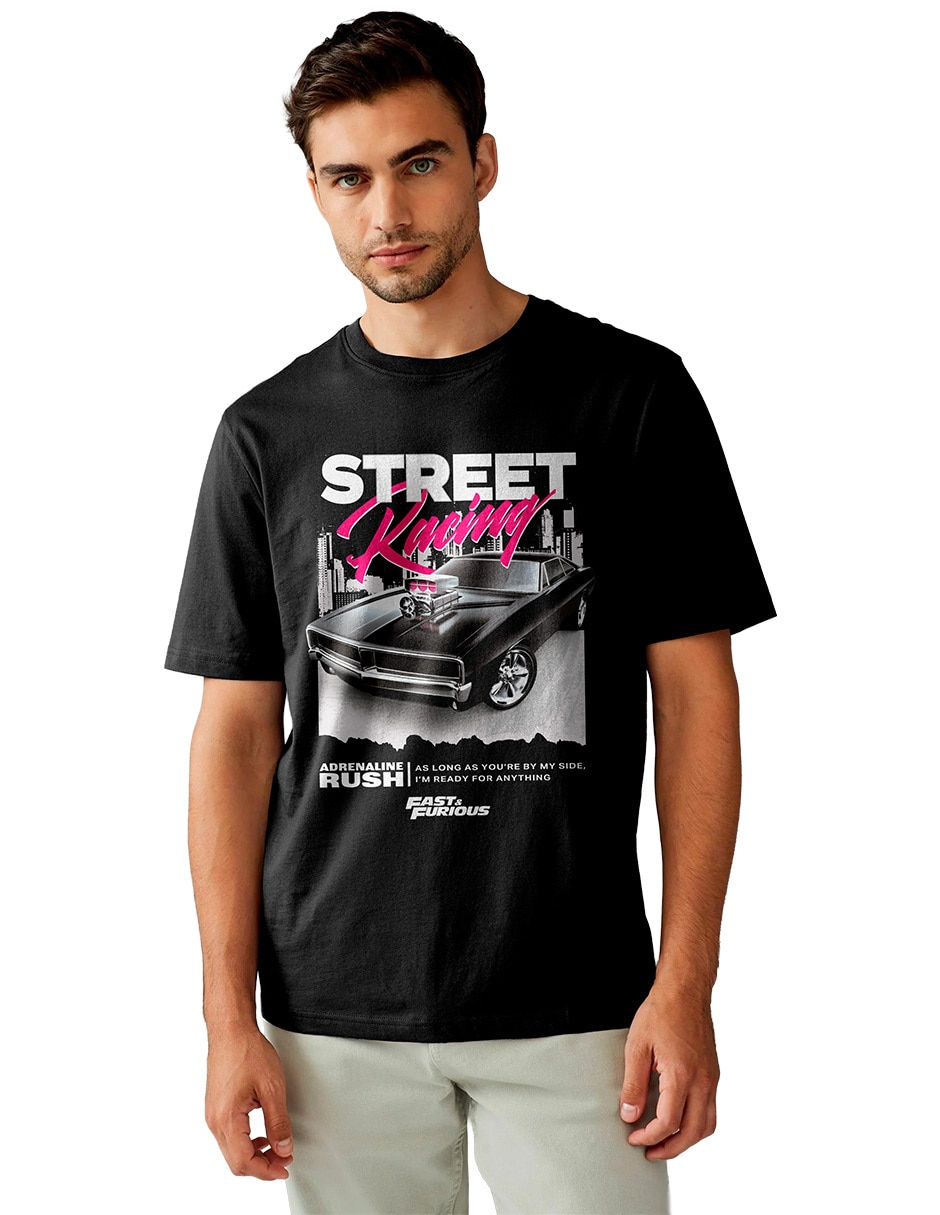 Playera cuello redondo para hombre